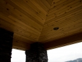 Tongue and groove cedar soffit installed by Z-KO Construction
