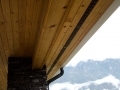 Tongue and groove cedar soffit installed by Z-KO Construction